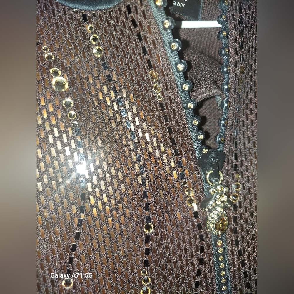 St. John Couture Bronze, Brown and Gold Jacket